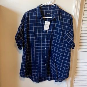 NWT Madewell over sized shirt. Size Large